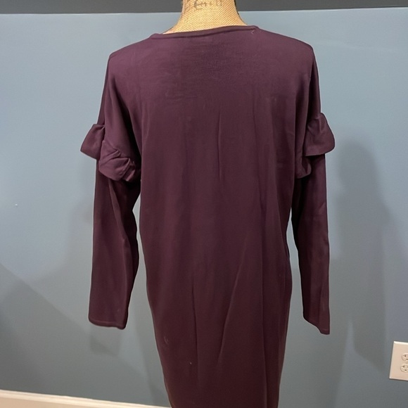 Philosophy Cashmere Blend Plum Dress XL - Picture 6 of 10
